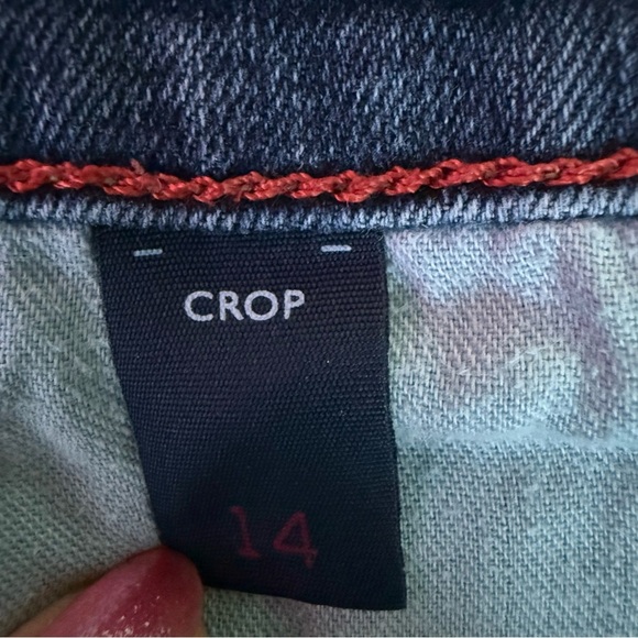 Tommy Hilfiger Blue Straight cropped Jeans Classic Style with stretch size 14 - Picture 3 of 6